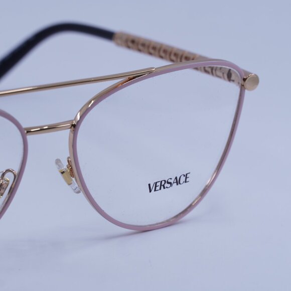 Versace VE1296 1515 Eyeglasses Pastel Rose 55mm Cat Eye Frame - Picture 4 of 8